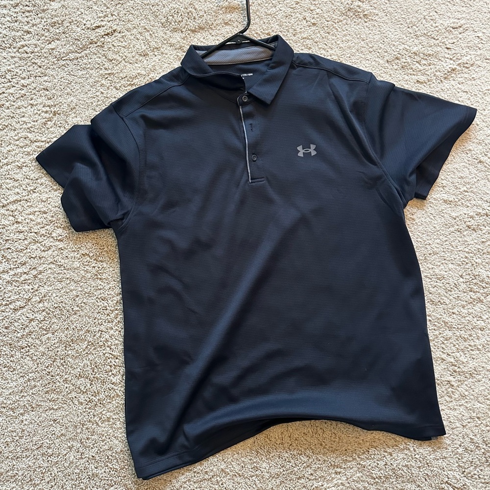 Under Armour Black Performance Polo Shirt